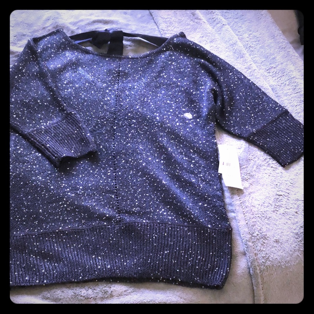 Navy blue NY&C sequin sweater